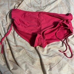 Pink swim shorts